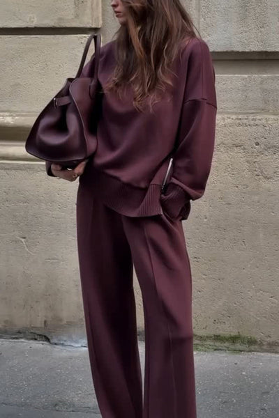 Jessy | Ensemble composé d’un sweat à double douceur et d’un pantalon élastique