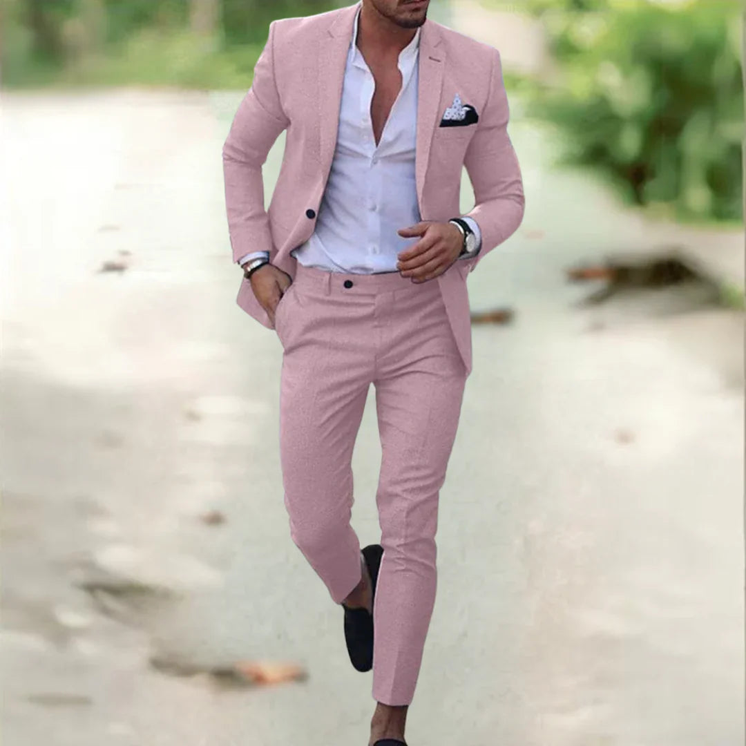 Alonso | Ensemble élégant pour homme (veste de costume + pantalon)