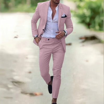 Alonso | Ensemble élégant pour homme (veste de costume + pantalon)