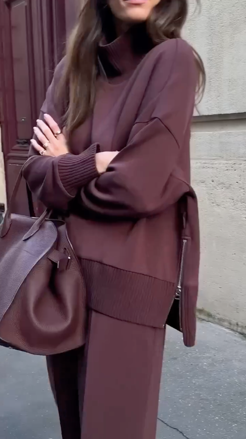 Jessy | Ensemble composé d’un sweat à double douceur et d’un pantalon élastique