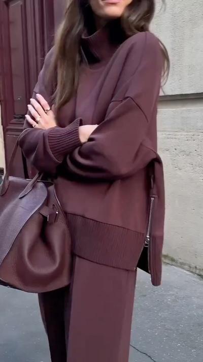 Jessy | Ensemble composé d’un sweat à double douceur et d’un pantalon élastique