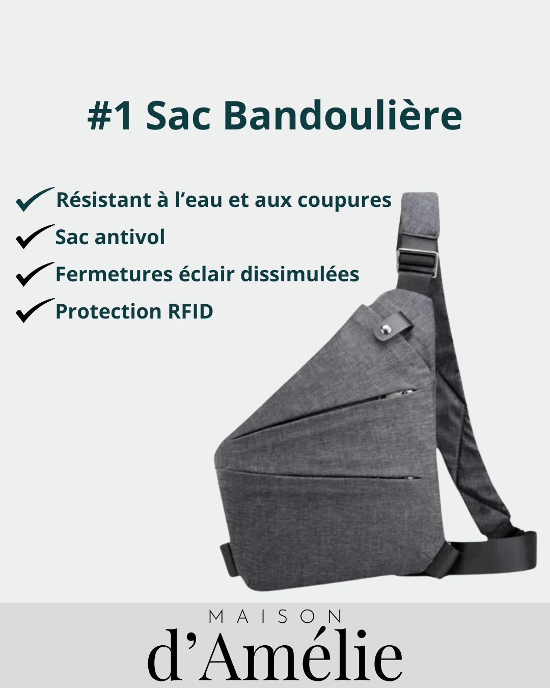 Sac à bandoulière - Anti-vol