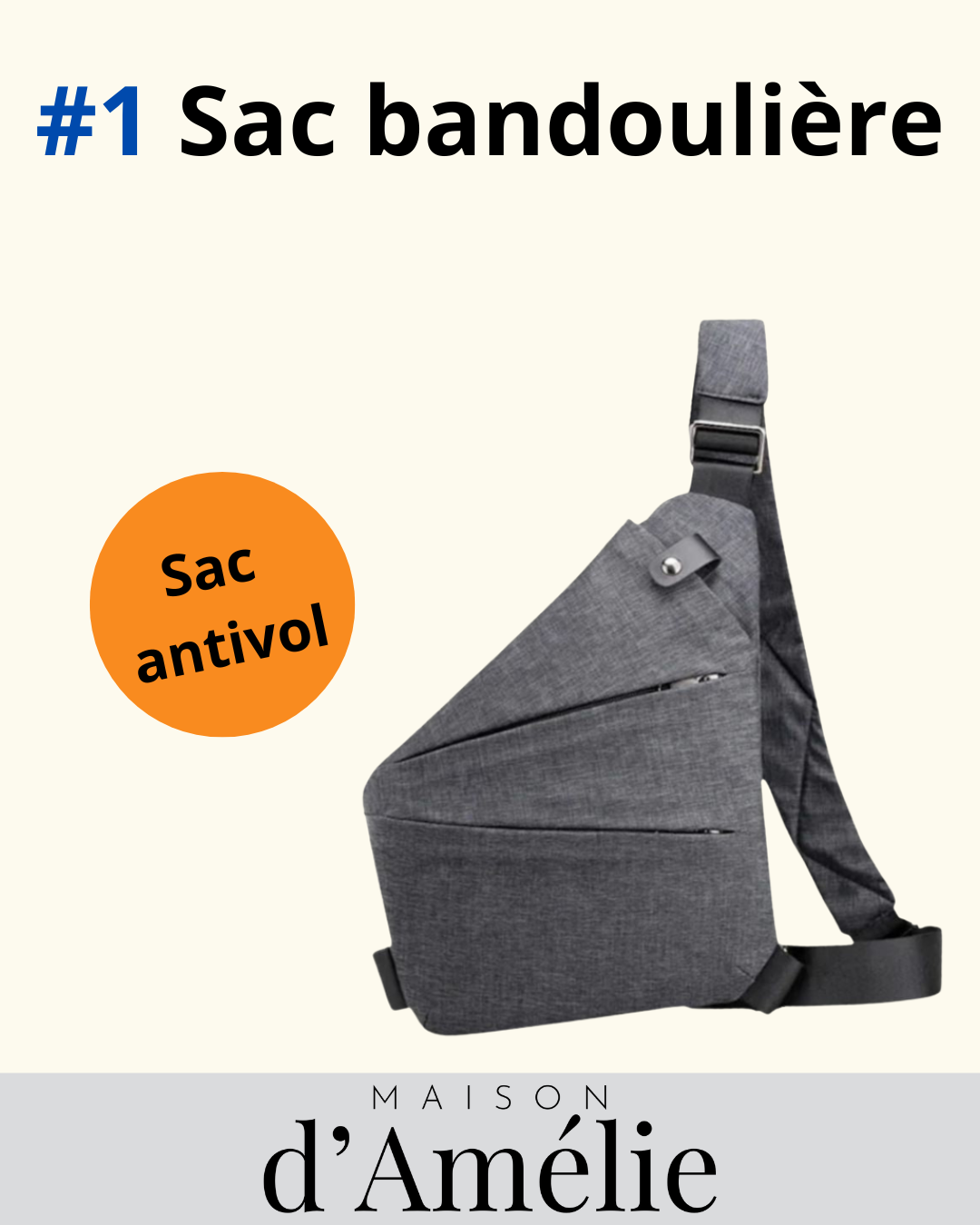Sac à bandoulière - Anti-vol