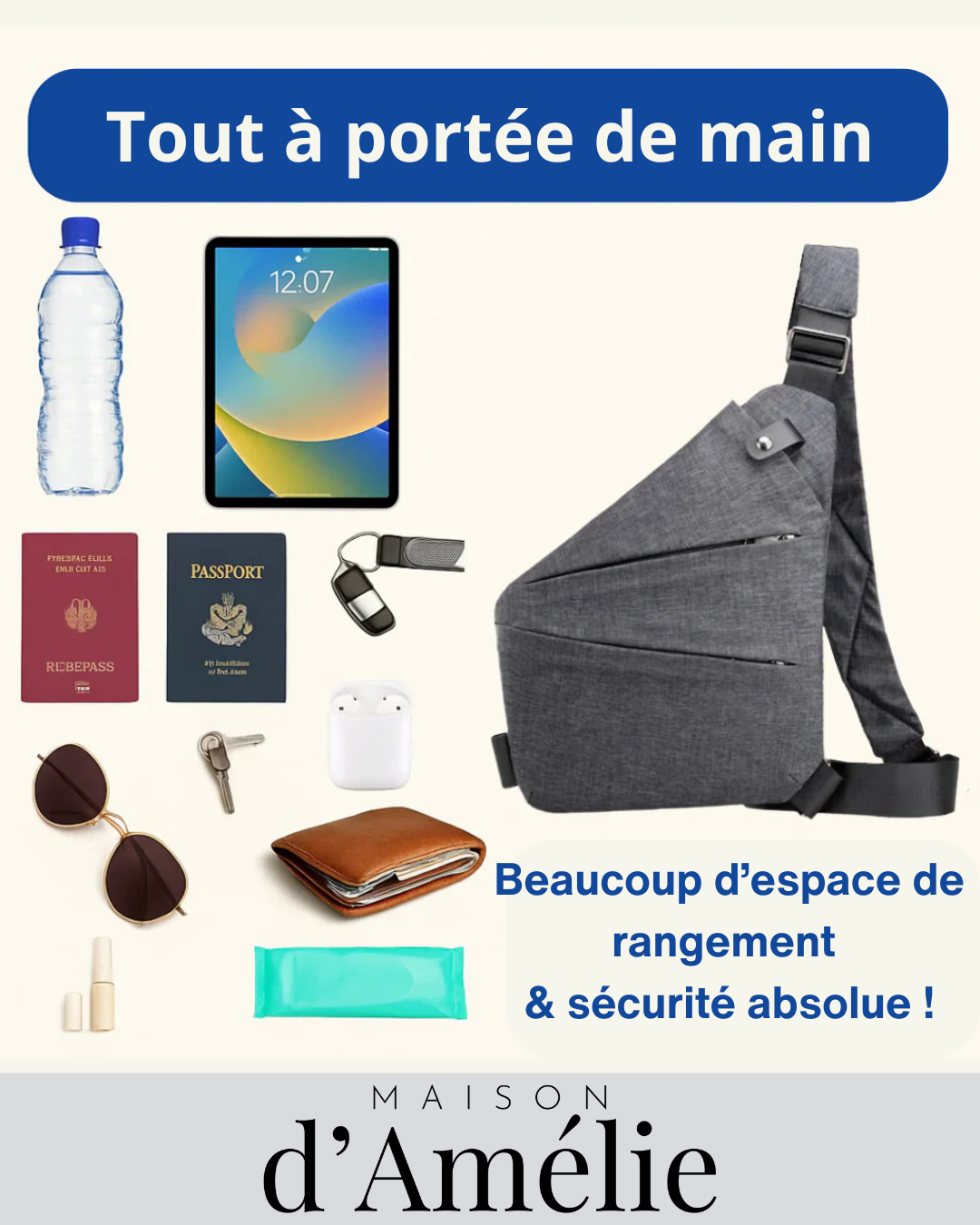 Sac à bandoulière - Anti-vol