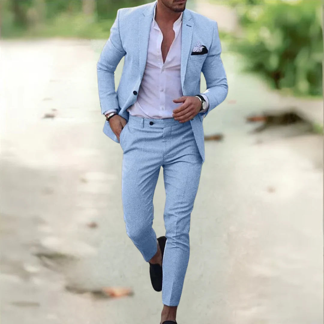 Alonso | Ensemble élégant pour homme (veste de costume + pantalon)