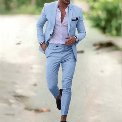 Alonso | Ensemble élégant pour homme (veste de costume + pantalon)