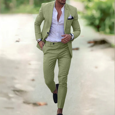 Alonso | Ensemble élégant pour homme (veste de costume + pantalon)