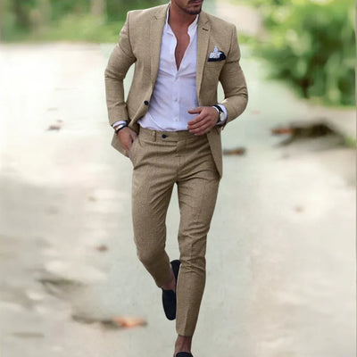 Alonso | Ensemble élégant pour homme (veste de costume + pantalon)