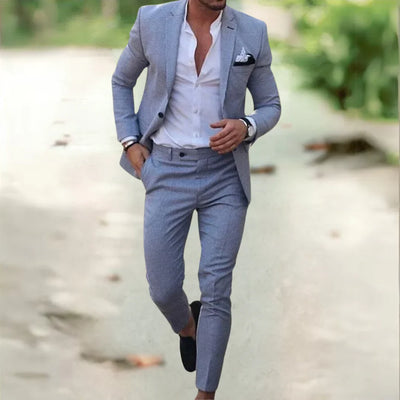 Alonso | Ensemble élégant pour homme (veste de costume + pantalon)
