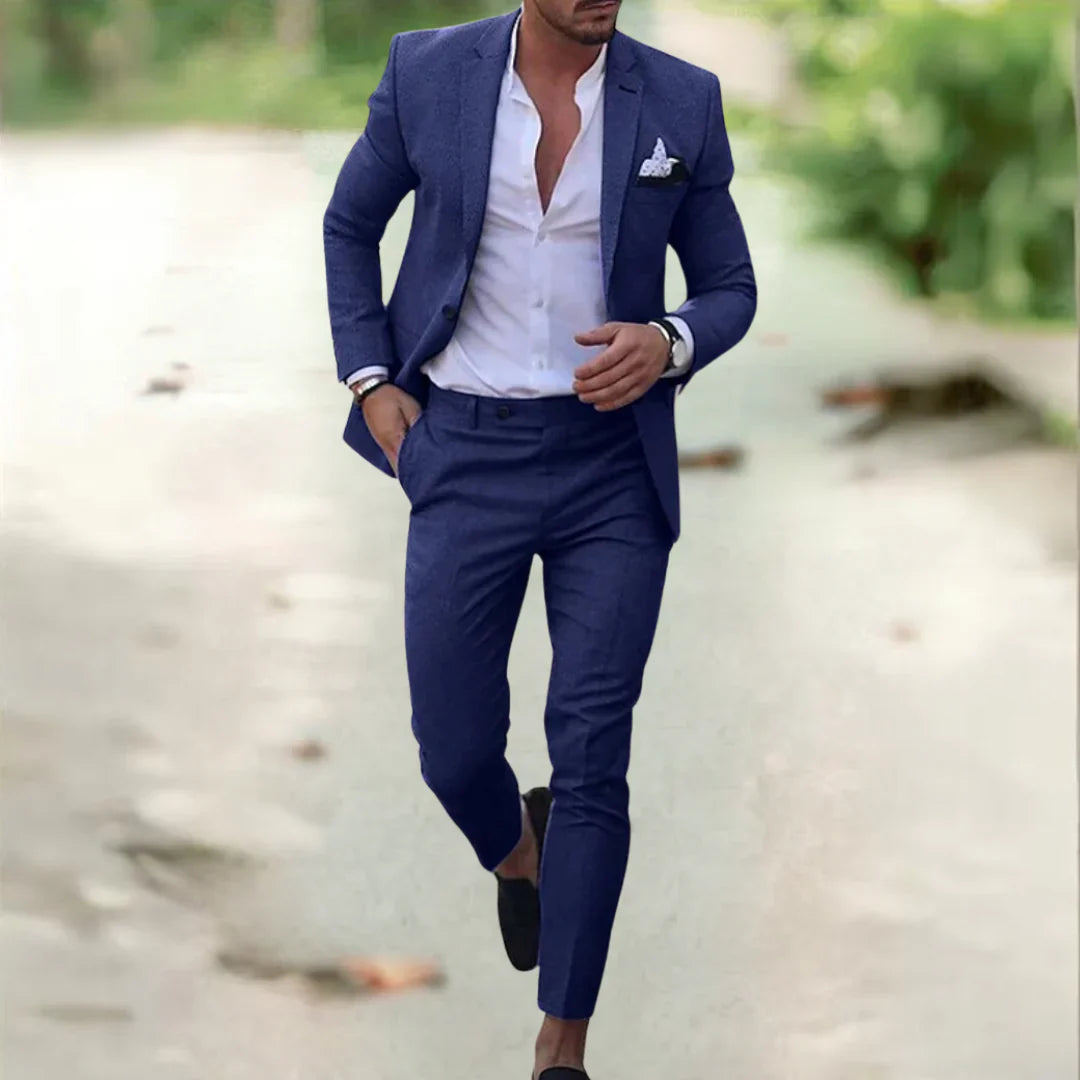 Alonso | Ensemble élégant pour homme (veste de costume + pantalon)