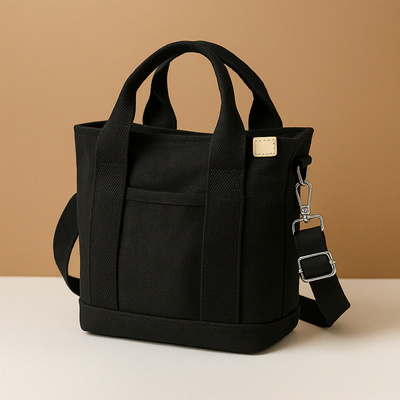 Sac à bandoulière en toile avec plusieurs compartiments pour femmes | Nina