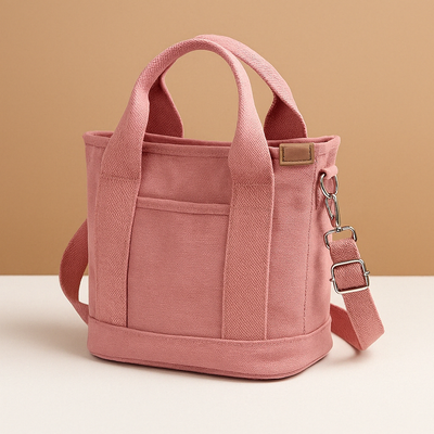 Sac à bandoulière en toile avec plusieurs compartiments pour femmes | Nina