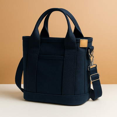 Sac à bandoulière en toile avec plusieurs compartiments pour femmes | Nina