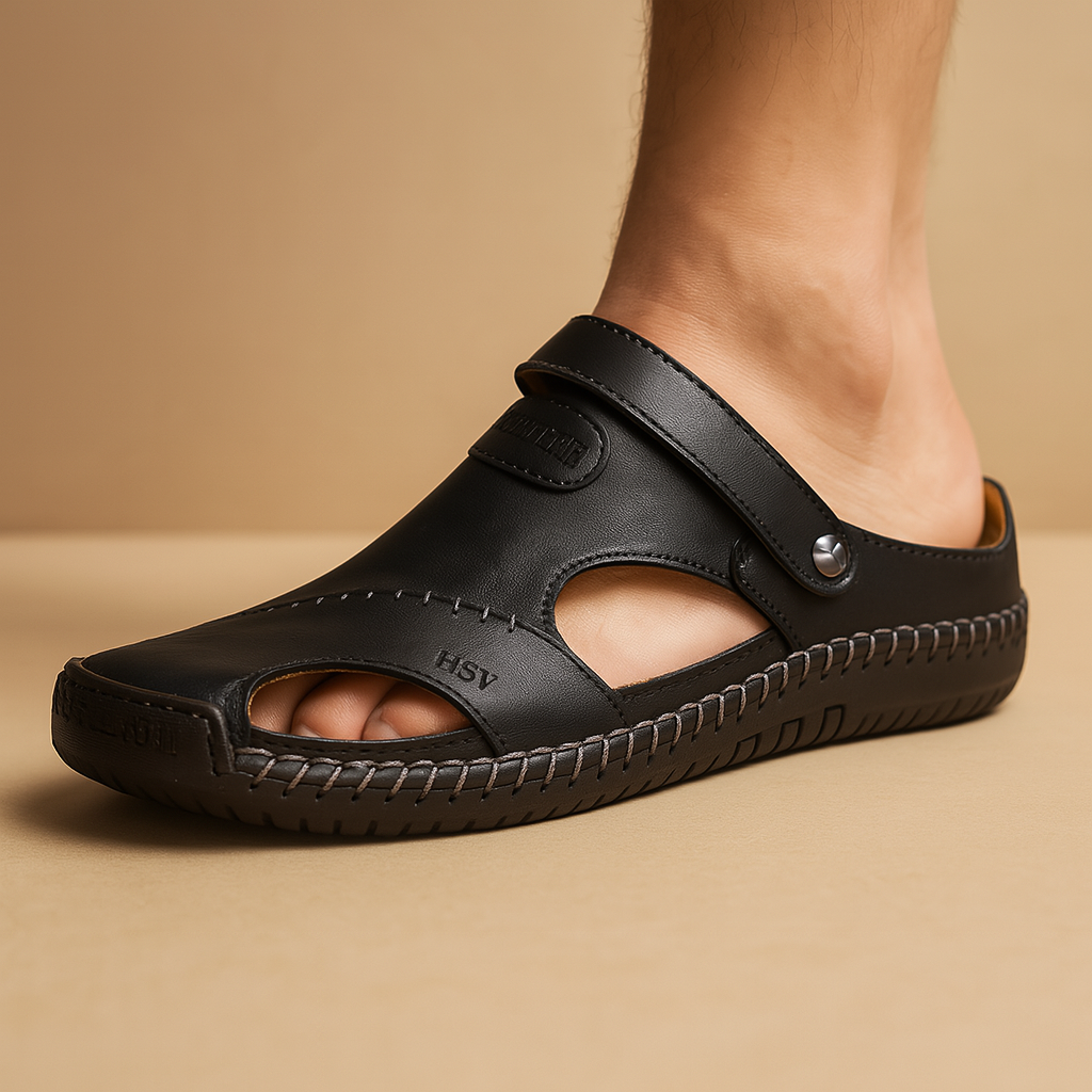 Sandales de marche confortables pour hommes avec double bande | Koen