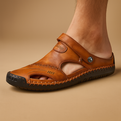 Sandales de marche confortables pour hommes avec double bande | Koen