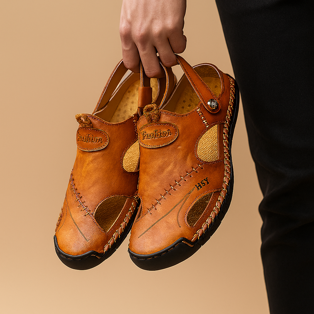 Sandales de marche confortables pour hommes avec double bande | Koen