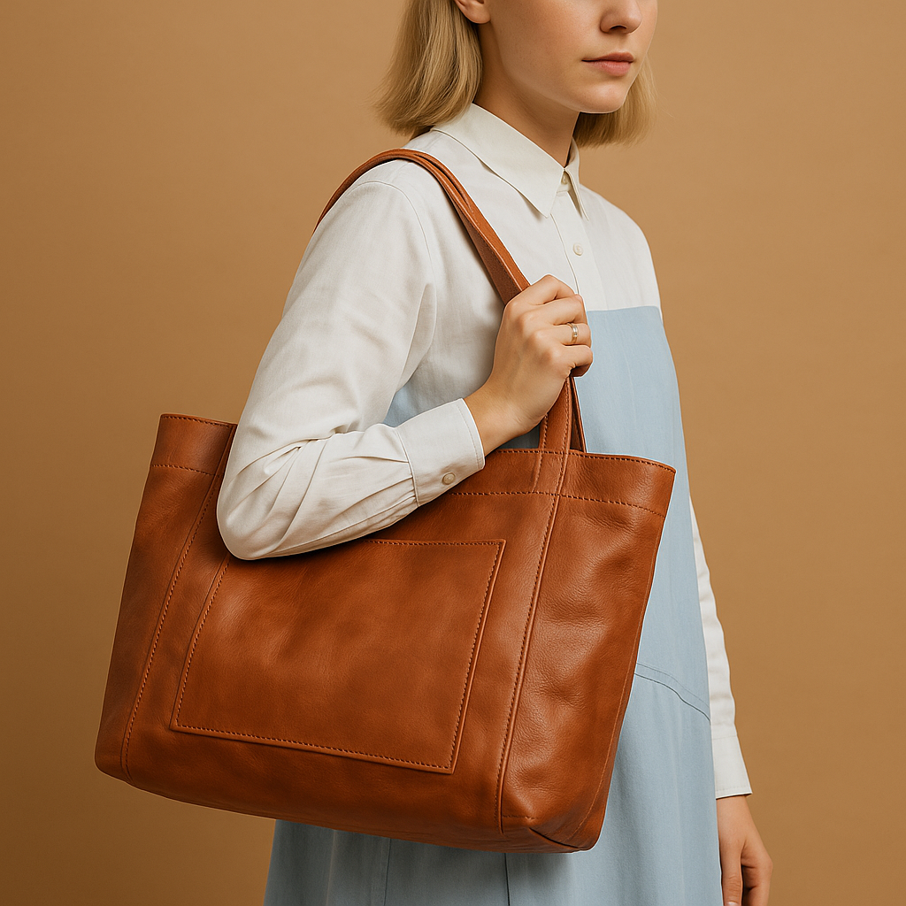 Sac à main élégant en faux cuir fait main pour femmes | Femke