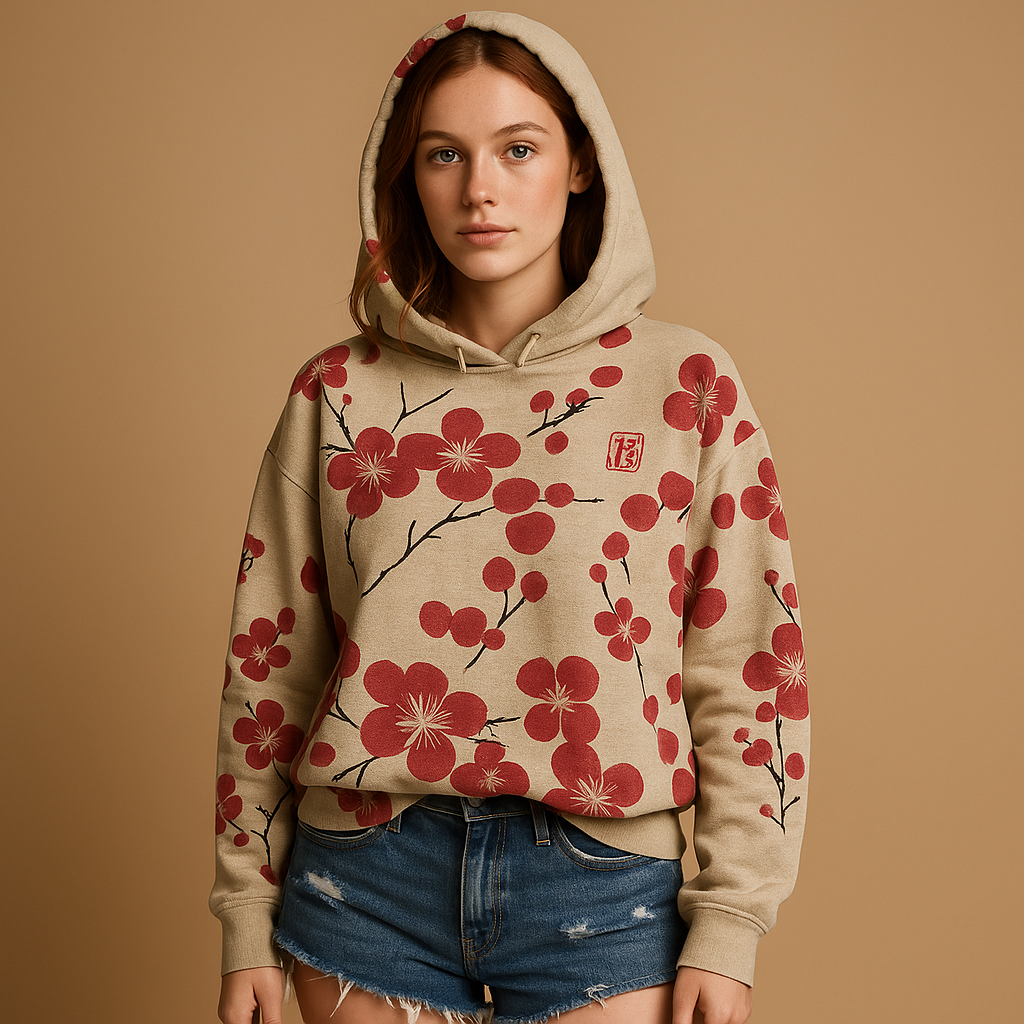 Sweat à capuche à fleurs pour femmes | Lianne