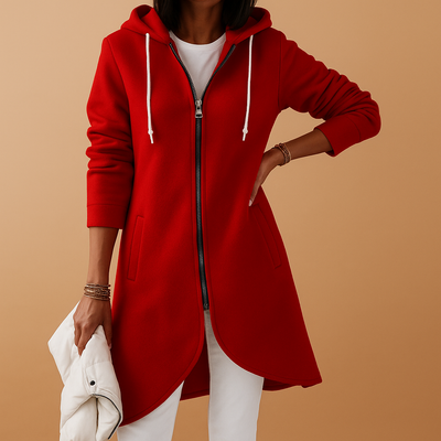 Cardigan décontracté tricoté avec fermeture éclair pour femme | Yara