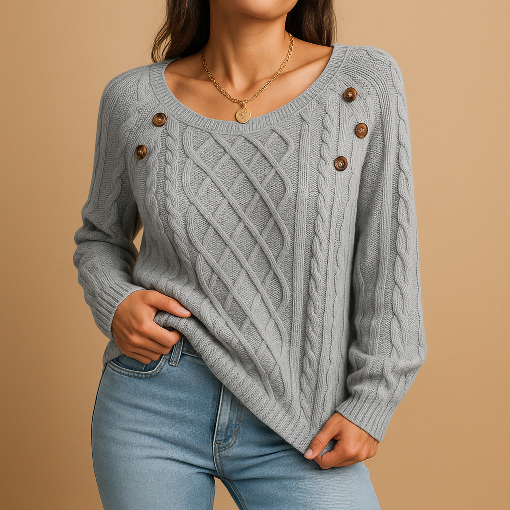 Pull à manches longues tricoté pour femmes | Marije