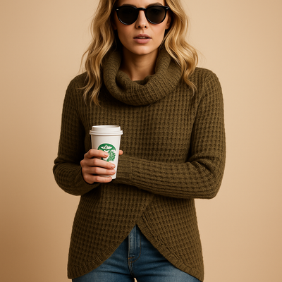 Pull ajusté en maille pour femmes | Yara