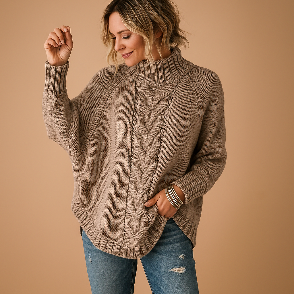 Pull long et épais en maille pour femmes | Marieke