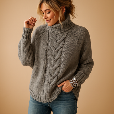 Pull long et épais en maille pour femmes | Marieke