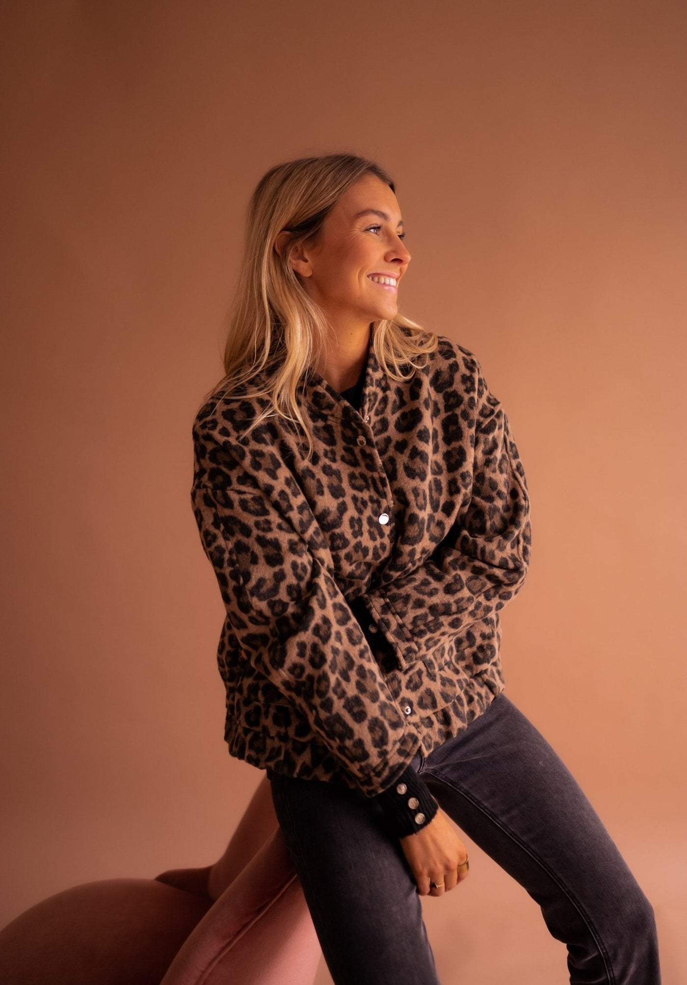 Luna | Veste tendance à imprimé léopard