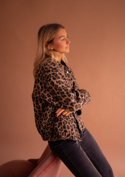 Luna | Veste tendance à imprimé léopard
