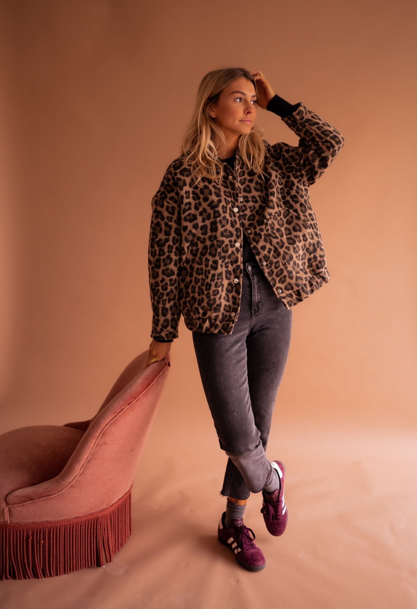 Luna | Veste tendance à imprimé léopard