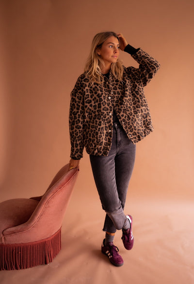 Luna | Veste tendance à imprimé léopard