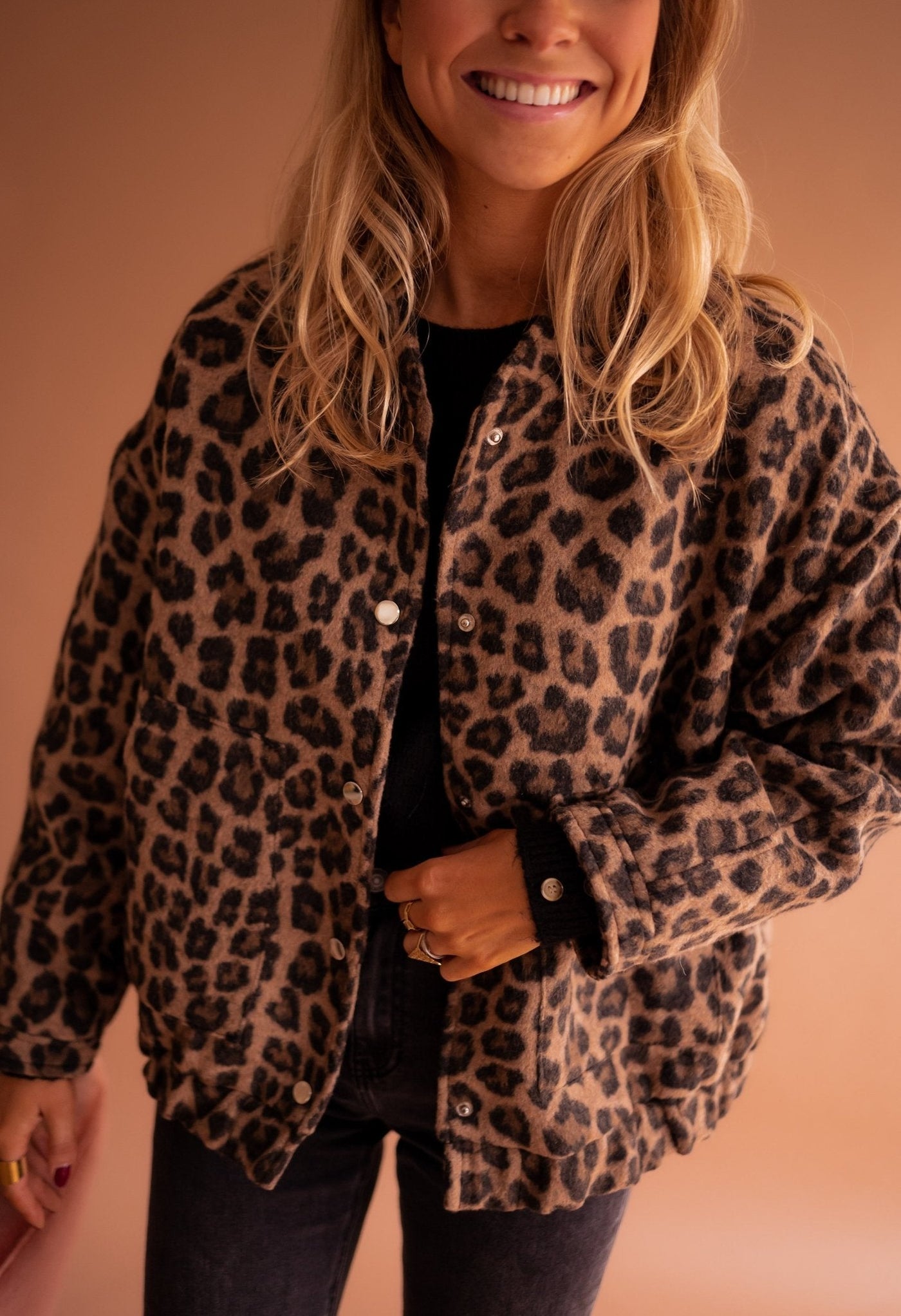 Luna | Veste tendance à imprimé léopard