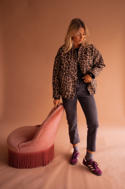 Luna | Veste tendance à imprimé léopard