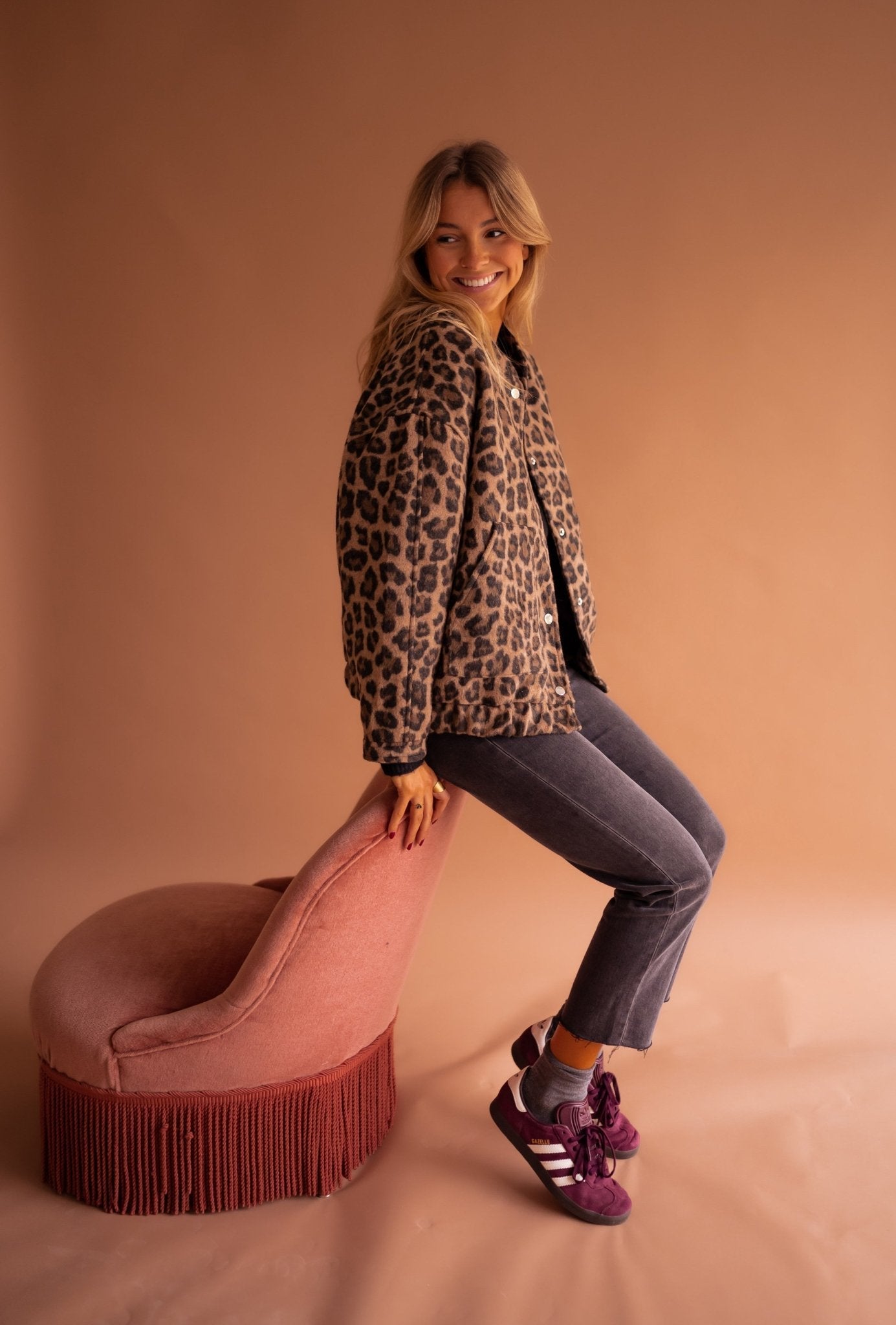 Luna | Veste tendance à imprimé léopard