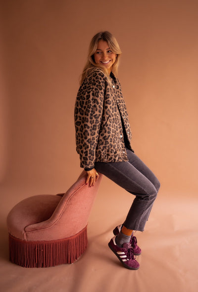 Luna | Veste tendance à imprimé léopard