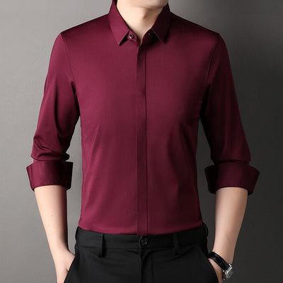 Mitchel | Chemise homme infroissable avec stretch