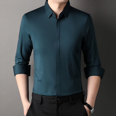 Mitchel | Chemise homme infroissable avec stretch