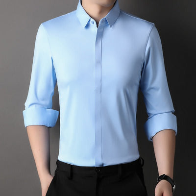 Mitchel | Chemise homme infroissable avec stretch