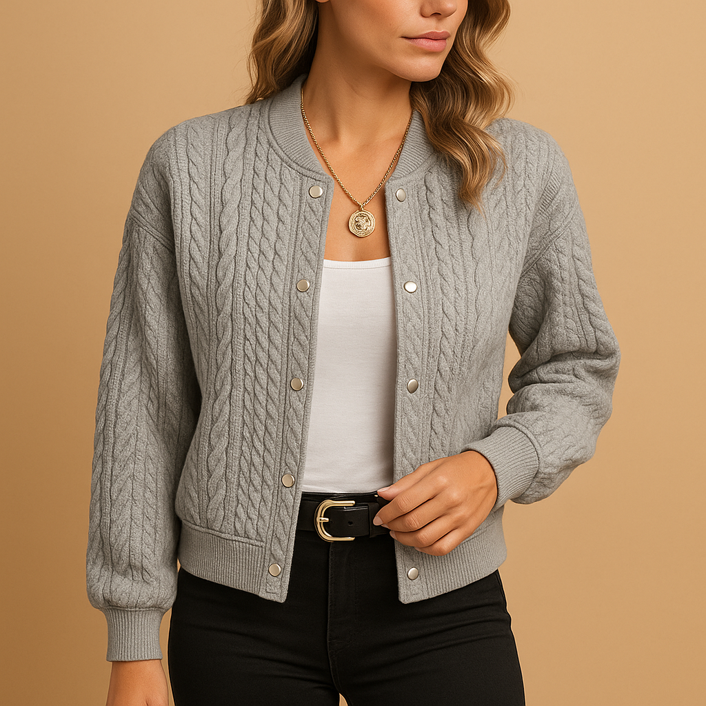 Cardigan décontracté à devant ouvert pour femme, coupe flatteuse | Marije