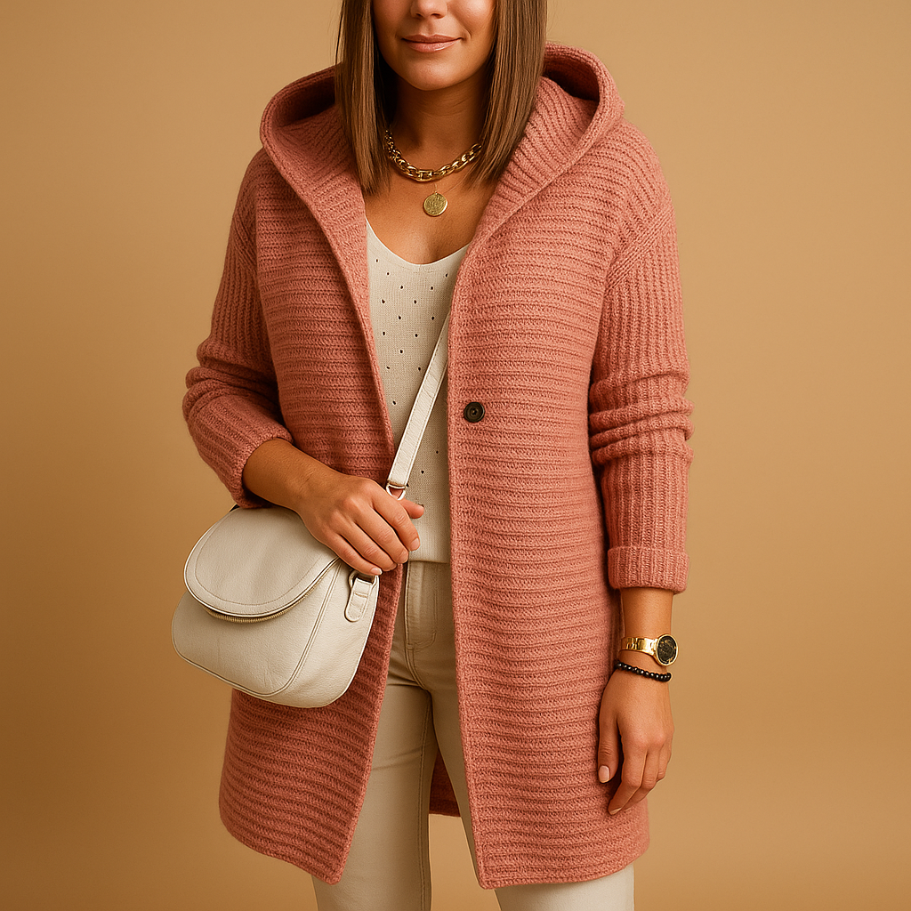 Cardigan ouvert à manches longues pour femme | Jolien