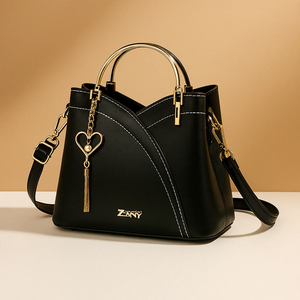 Sac à épaule avec motif géométrique et bretelle réglable pour femmes | Elvira