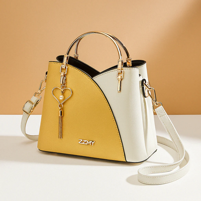 Sac à épaule avec motif géométrique et bretelle réglable pour femmes | Elvira