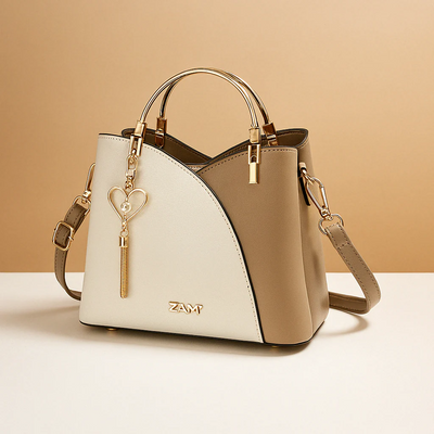 Sac à épaule avec motif géométrique et bretelle réglable pour femmes | Elvira